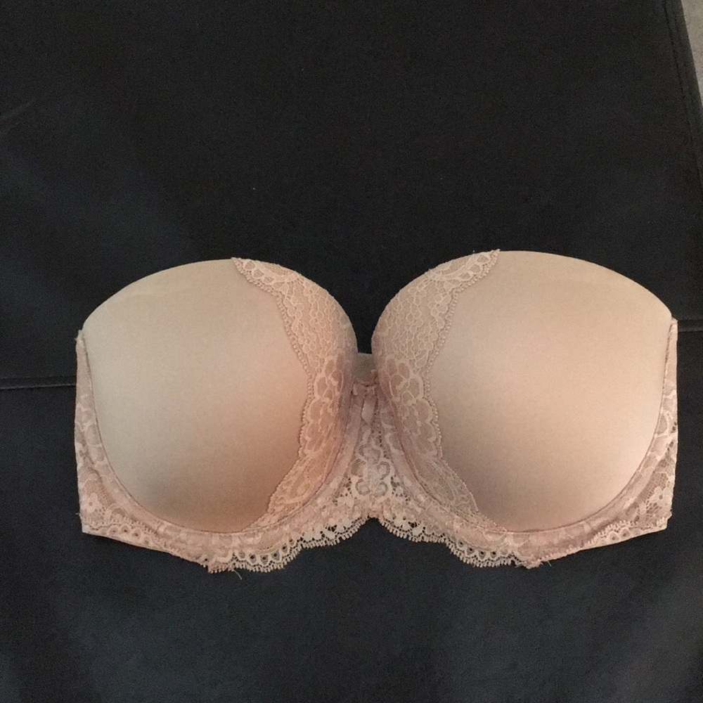 Strapless nude bra from Victoria’s Secret